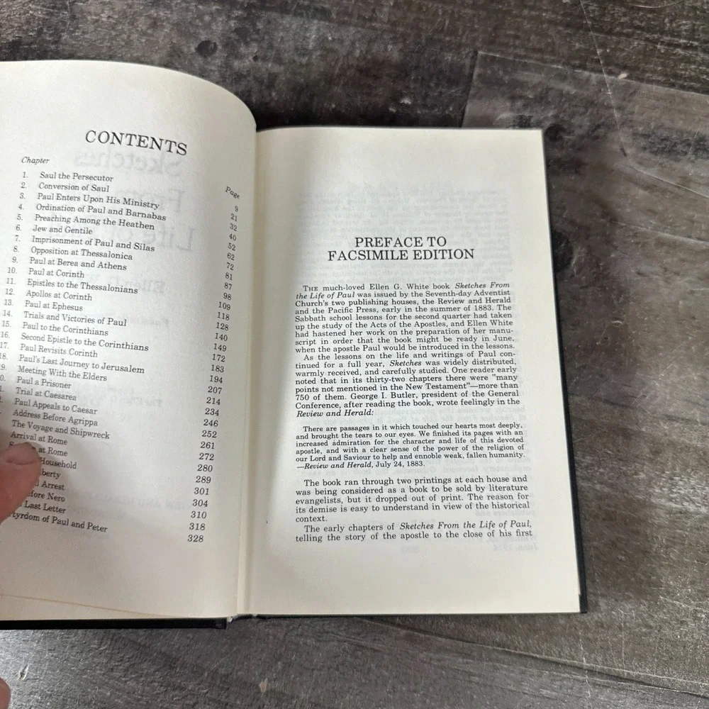 Sketches from the Life of Paul Ellen G. White small HC R & H 1974 Facsimile